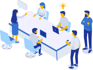 Business meeting  illustration