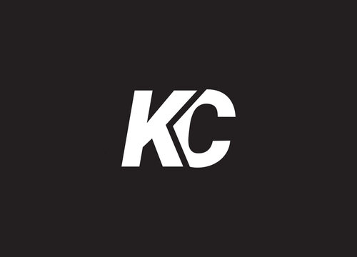 K C monogram logo design and company logo.