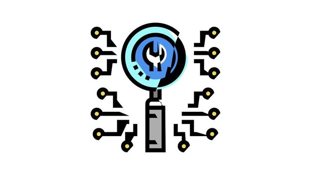 data loss prevention color icon animation