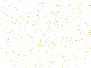 Gold particles particles isolated, overlay metallic background, luxury golden texture, small glitter points illustration