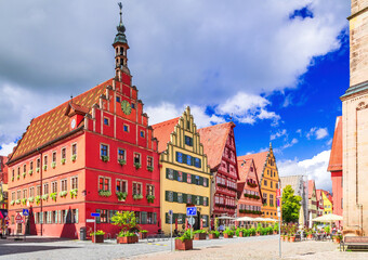 Dinkelsbuhl , Bavaria. Romantic Road beautiful city in Germany.