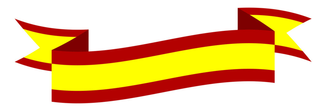 Spain country flag ribbon
