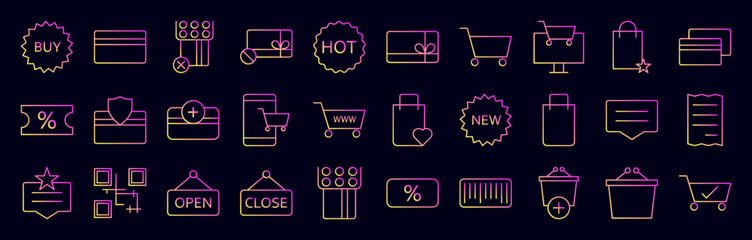 Commerce nolan icons collection vector illustration design