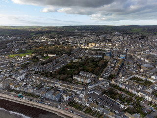 Fototapeta na wymiar penzance aerial view cornwall england uk 