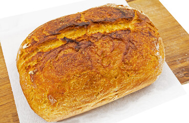 a loaf of freshly baked bread