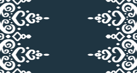 Ikat Seamless Pattern Design Art ornament. Ethnic abstract geometric pattern in tribalt vertical. Vector illustration EP.50