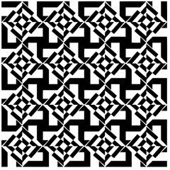 Monochrome Repeat Pattern.black and white grunge background.Abstract halftone pattern.