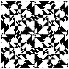 Monochrome Repeat Pattern.black and white grunge background.Abstract halftone pattern.