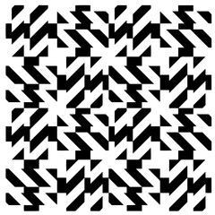 Monochrome Repeat Pattern.black and white grunge background.Abstract halftone pattern.