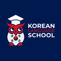 Vector logo of the Korean language school