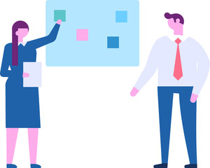 Business person flat illustration
