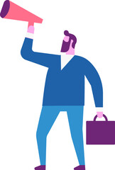 Business person flat illustration