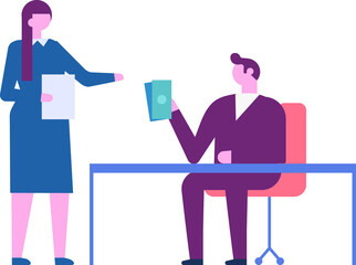 Business person flat illustration