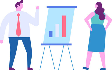 Business person flat illustration