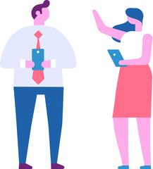 Business person flat illustration