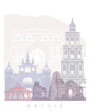 NASHIK SKYLINE POSTER PASTEL