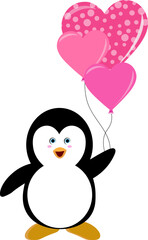 Valentine’s Day Clipart Penguin