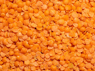 red lentils background
