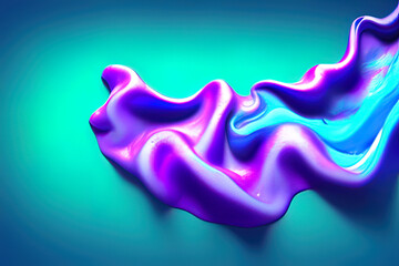 Obraz premium a close up of a liquid substance on a purple background
