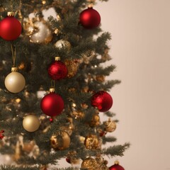 christmas tree with baubles