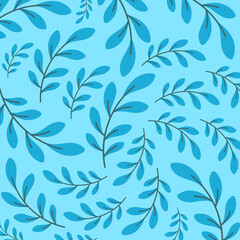 Fototapeta na wymiar Seamless leaf pattern/ background