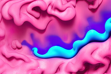 a close up of a liquid substance on a purple background