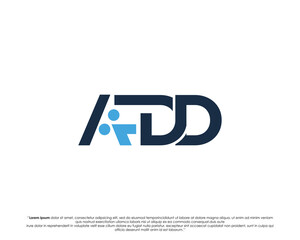 ADD text logo modern TYPOGRAPHY