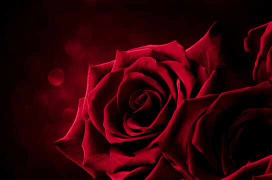 Viva magenta rose on a shiny Viva magenta background