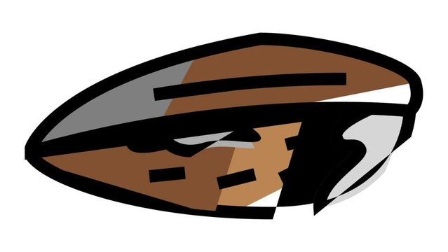 mussel closed shell color icon animation