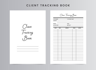 Client Tracker Book Printable Template