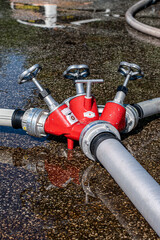 hose on the ground fire equipment