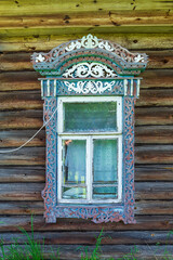 the window of an abandoned house
