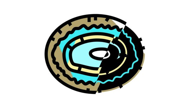 limpet sea shell beach color icon animation