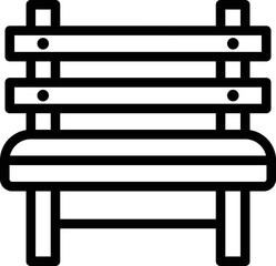 Bench Vector Icon Design Illustration