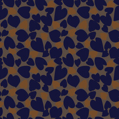 Heart shape seamless pattern design