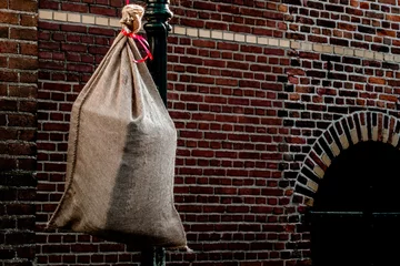 Fotobehang Sint Nicolaas Black Pete's bag    De zak van Zwarte Piet © Holland-PhotostockNL