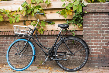Fototapeta na wymiar bicycle in the street of Amsterdam