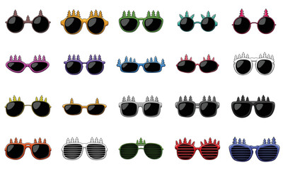 Naklejka premium eyeglasses christmas element vector illustration for your company or brand