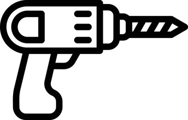 Drill Vector Icon Design Illustration
