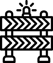 Barrier Vector Icon Design Illustration