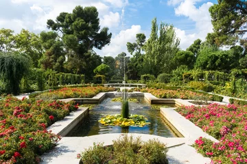 Fotobehang View of the fountain in the Rosaleda of El Retiro park. Madrid - Spain © Chris DoAl