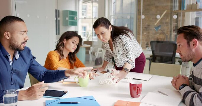 Creative team, 3d dome model and business people planning innovative design ideas. Teamwork, dummy dome and business meeting with creativity and innovation for professional product design team