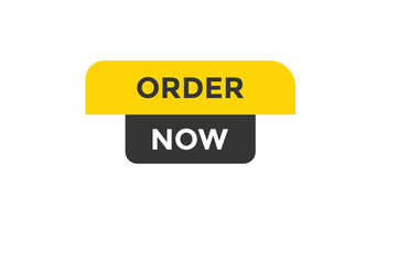 Order now button. web banner template Vector Illustration