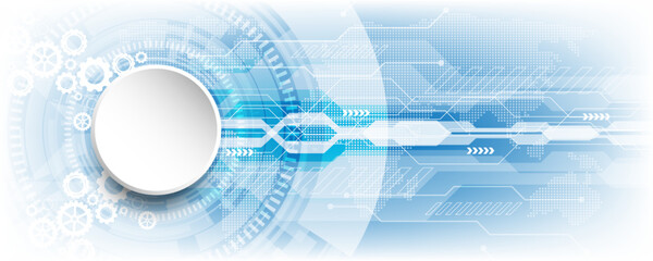 Obraz premium technology concept background image and communication speed network mechanism
