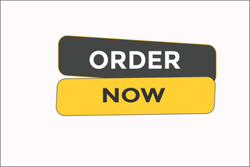 Order now button. web banner template Vector Illustration