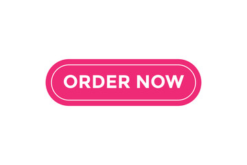 Order now button. web banner template Vector Illustration