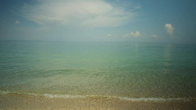 The beautiful turquoise beach of Kriopigi in Chalkidiki Greece