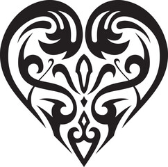 Fototapeta premium Tribal Heart tattoo