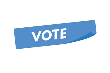 vote text Button. vote Sign Icon Label Sticker Web Buttons
