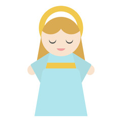 Cute Christmas angel cartoon 